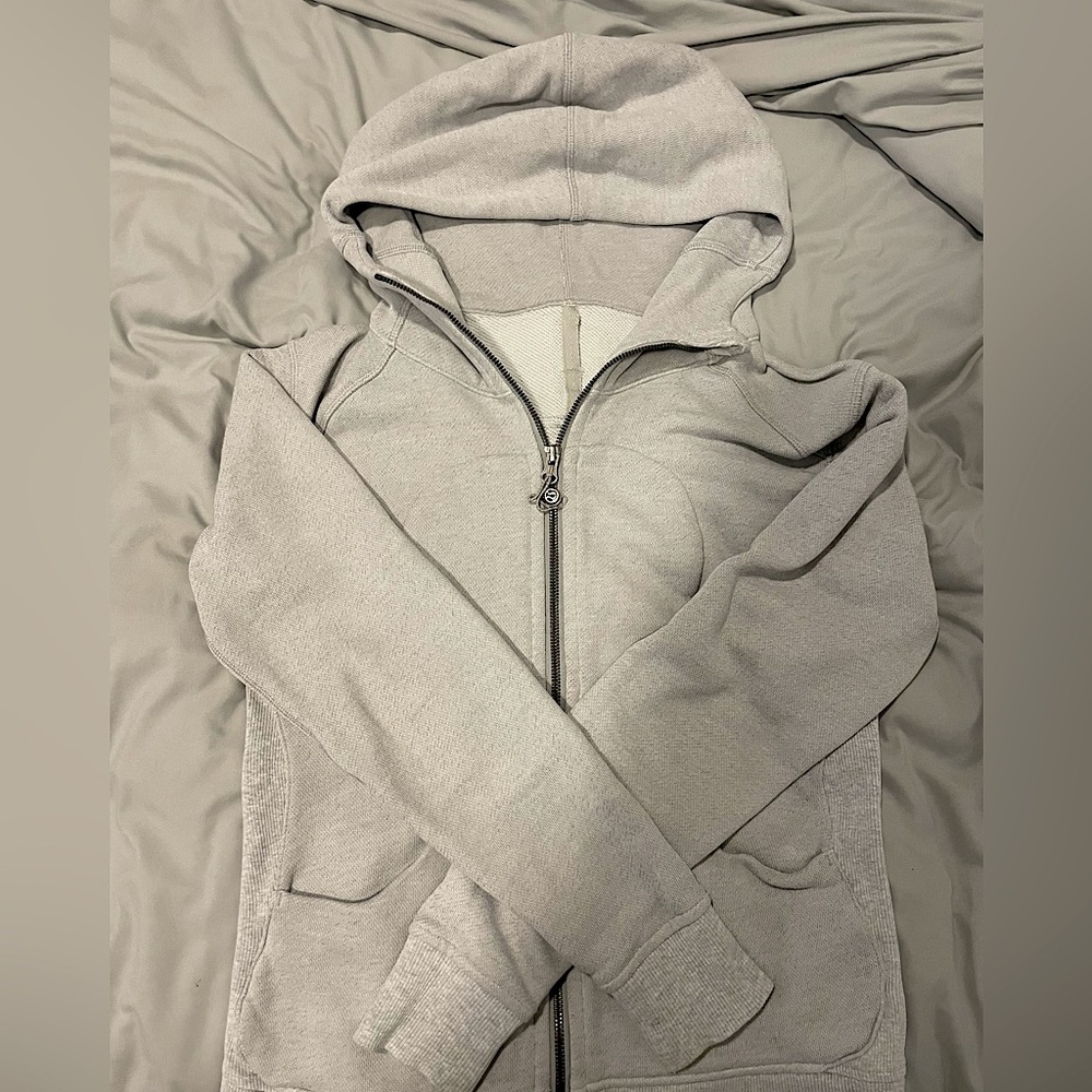 Lululemon Grey Full Length Zip Up - discontinued style